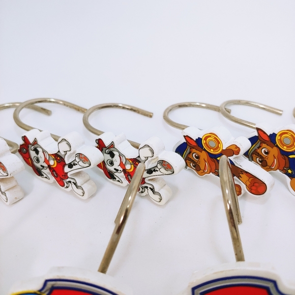 Nickelodeon Dog PAW PATROL Shower Curtain Hooks - Picture 3 of 8